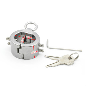 Stainless Steel Weighted Spiked Cock Ring Penis Training Device Huge Ball Stretcher <strong>Male</strong> Bondage <strong>Chastity</strong> <strong>Belt</strong> for Men Pet - Product Image 5