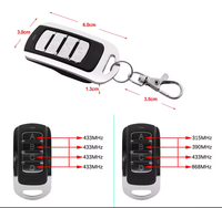 Control Remoto Universal de 280mhz - 868mhz, Control Remoto de 4 Canales, Llave para Puerta de Garaje