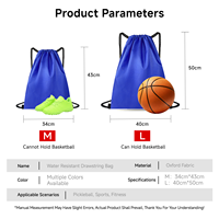 Sac à cordon en tissu Oxford imperméable à motif nid d'abeille, taille personnalisée, pour équipement sportif, fourni en gros directement de l'usine