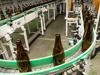 Transportador Flexible para Bebidas Embotelladas, Sistema de Transporte de Cadena Plana de Plástico, Transportador de Acero Inoxidable/Plástico