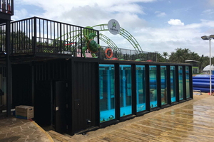 Magasin de conteneurs modulaires sur le thème de l'océan avec piscine - Product Image 2