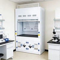 Hotte de laboratoire en polypropylène résistante aux acides de 1800 mm avec armoire de base
