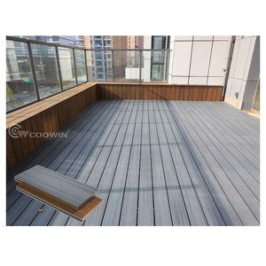 Anti-UV Foshan Decking piscina WPC Wecking Wecking goffratura impermeabile <span class=keywords><strong>esterno</strong></span> Anti UV legno composito di plastica UV - Product Image 3