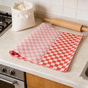 Feuilles de cuisson premium 40 g/m², simple face, anti-graisse, non blanchies, pour friteuse à air et four - Product Image 1