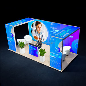 Stand de Exhibición Modular con Caja de Luz para <span class=keywords><strong>Ferias</strong></span> Comerciales, Reutilizable, de 10 x 20 pies, para ISC West - Product Image 2
