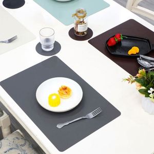 Juego de Manteles Individuales y Posavasos de PVC Premium, Resistentes al Agua y al Calor, para Decoración de Comedor, Cocina y Restaurante - Product Image 3
