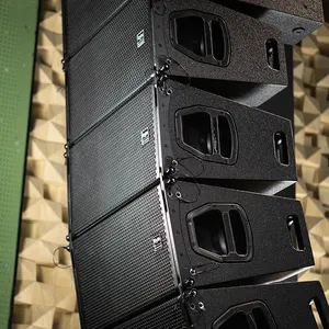 D & b compact q1 case voice array altavoces guia de onda 2 line array pa system speaker with top bass subwoofer