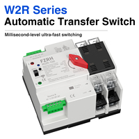 Interruptores de Transferencia Automática Modulares FALIANG W2R 50/60Hz para Riel DIN, 220V 2P, Tipo PC, con WiFi Inteligente Tuya, ATS