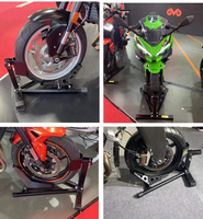 Support de positionnement robuste pour moto, déplaceur universel de roue de moto pour atelier et stationnement
