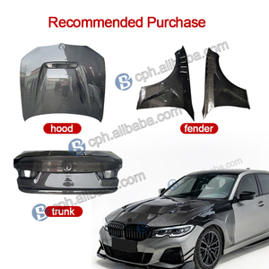 Bensnees บังโคลนรถสีดำปรับแต่งได้ตามต้องการสำหรับ BMW 3ชุด G20 G28 330i M340i lci 2019-2023อัพเกรด - Product Image 2