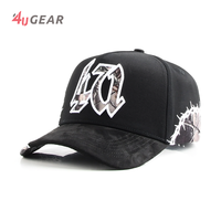 Casquettes Snapback 5 Panneaux en Coton de Haute Qualité Personnalisées 4UGEAR, Broderie, Vente en Gros, Logo, Casquettes de Baseball pour Hommes, Casquettes de Sport, Gorras