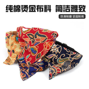 Pet Dog Cotton Triangular Bib Floral Pattern Cute Ethnic Style Neck <b>Scarf</b> For Small Medium Large Dogs All Seasons - Product Image 5