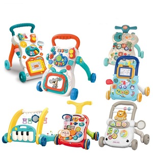 Trotteur en plastique durable de haute qualité à propulsion manuelle multi-fonction anti-renversement jouet musique caractéristiques coulissantes usine directe - Product Image 1