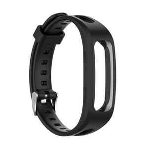Bracelet de montre en silicone pour Honor <span class=keywords><strong>Band</strong></span> 4, accessoires de course, bracelet de remplacement pour Huawei <span class=keywords><strong>Band</strong></span> 4e <span class=keywords><strong>3e</strong></span> - Product Image 3