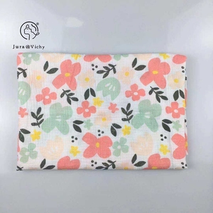 Tissu lavé au sable imprimé en mousseline <span class=keywords><strong>de</strong></span> <span class=keywords><strong>gaze</strong></span> à double couche froissée en <span class=keywords><strong>coton</strong></span> D #216803 Couverture légère pour robes et chemisiers <span class=keywords><strong>de</strong></span> femme - Product Image 1