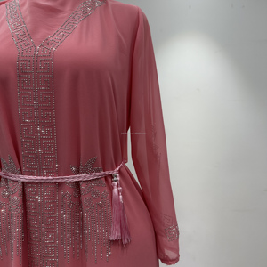 Abiti da donna all'ingrosso stile <span class=keywords><strong>palazzo</strong></span> con stampa, lacci, maniche a lanterna, gonne a pieghe, abiti retrò da ballo grandi da donna - Product Image 6