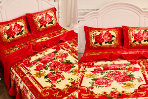 Hi Cảm Ứng Hàn Quốc Kích Thước Lớn Ấm Đan Mềm Sang Trọng Tăng In Crochet Dành Cho Người Lớn Chăn Raschel 4Pcs Chăn Bộ - Product Image 4