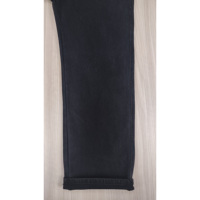 Jean droit taille mi-haute pour homme, écologique, respirant, style rétro américain, délavé, avec rivets 3D œil de chat et boutons