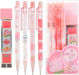 Ensemble de 5 crayons mécaniques mignons, crayons pastel 0,5 mm avec mines pour filles, pour l'écriture - Product Image 1