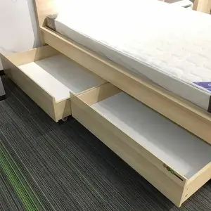 YIFAN, cama doble de madera, muebles de diseño con cajones, juego de ahorro de espacio, plataforma moderna, almacenamiento, muebles de dormitorio