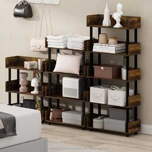 Étagère de rangement multifonctionnelle vintage en métal à 4 niveaux Turn-N-Tube, écologique, pour la <span class=keywords><strong>cuisine</strong></span>, les magasins - Product Image 3