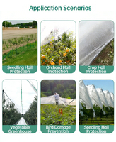Filet anti-grêle de qualité supérieure, résistant et durable pour l'extérieur, protection pour vergers, fermes, jardins potagers, arbres fruitiers et cultures, protection anti-oiseaux