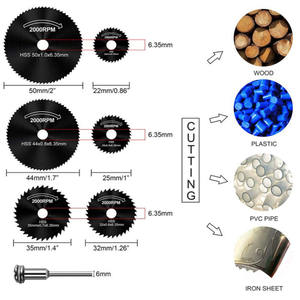 <strong>Other</strong> Vehicle <strong>Tools</strong> High-Speed Steel Mini Circular Saw Blade Suitable Wheel Disc Cutting Blades for Rotary <strong>Tool</strong> Set - Product Image 3