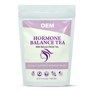 Thé aux herbes pour l'équilibre hormonal OEM avec goji noir, ginseng rouge, igname et rose - 100% naturel, végétalien, sans OGM, 10 sachets de thé par boîte (8g chacun) - Product Image 2