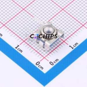 GT-TA158A-H078-L1 Tactile Switch DIP,7.2x7.2mm Switch Single Pole Single Throw Sphere Button 1.3N Vertical Mount - Product Image 1