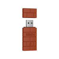 Adaptador Inalámbrico USB 8Bitdo para Switch Xboxes One, Adaptador Compatible con BT para PS5 PS4, Receptor Remoto para PC Switch Joystick
