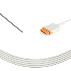 Đầu dò trực tràng có thể tái sử dụng đầu dò nhiệt độ E-PRESTN Tương thích với <span class=keywords><strong>GE</strong></span> marquette Cath-Lab 3 mét Mac Đầu dò nhiệt độ người lớn - Product Image 1