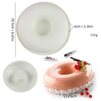 Moule à gâteau en silicone en forme de fleur 3D Antiadhésif Pain Tarte Flan Tart Jello Moules ronds en silicone pour la cuisson