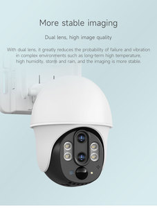 V380 P9 DL 4G ống kính kép không dây Zoom quang học PIR con người phát hiện chuyển động theo dõi màu xanh và màu đỏ báo động ánh sáng âm thanh báo động - Product Image 6