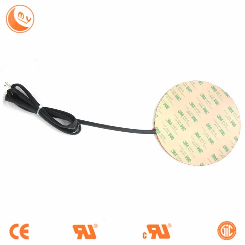 120v 220v chauffe en caoutchouc de silicone rond vente directe d'usine plaque chauffante électrique flexible coussin chauffant