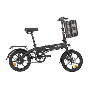 2022 DYU 16 인치 ebike 전기 도시 자전거 전기 자전거 온라인 쇼핑 36V 250W 리튬 배터리 전기 자전거