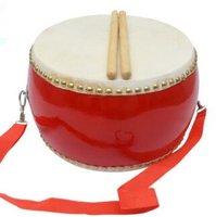 Wholesale Hot Selling Percussion Cowhide Drum Chinese Red Drum Lion Dance Drum Popular Toy