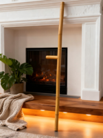 Bâton de soufflage en bois personnalisé pour foyer, style classique, fabriqué en Chine, sûr et facile à remplir, avec logo et design personnalisés