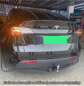 Pour <span class=keywords><strong>Tesla</strong></span> Model Y 2020-2023 : Pièces de couplage de pare-chocs arrière en acier, barre de remorquage, <span class=keywords><strong>crochet</strong></span> de remorquage, accessoires de <span class=keywords><strong>attelage</strong></span> de véhicule - Product Image 4