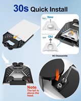 Soporte Starlink Mini de Acero Inoxidable con Succión Magnética de Doble Uso para RV, Camiones, Barcos V4, Ideal para Camping en Condiciones Extremas de Alta Velocidad