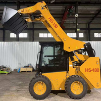 Nouvelle chargeuse compacte KeBoDi HS180 avec moteur Kubota, capacité de 0,18 m³, garantie d'un an, pour usage domestique et accès restreint