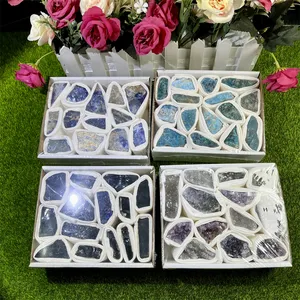 2024 Hot Sell Natural Healing Stone Crystal Box Sets Different Mineral Raw Stone For Gift