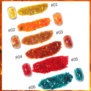 ZRKGEL Nouveauté 8ml Série Ambre <span class=keywords><strong>Aurora</strong></span> Gel UV Paillettes Haute Qualité Tpo Sans Hema 6 Couleurs Vente en Gros Échantillon Gratuit pour Utilisation Artistique - Product Image 3