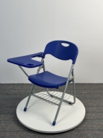 Chaise de conférence pliable en plastique avec tablette de bras d'écriture pour l'école, l'université et le salon des étudiants Vente en gros moderne