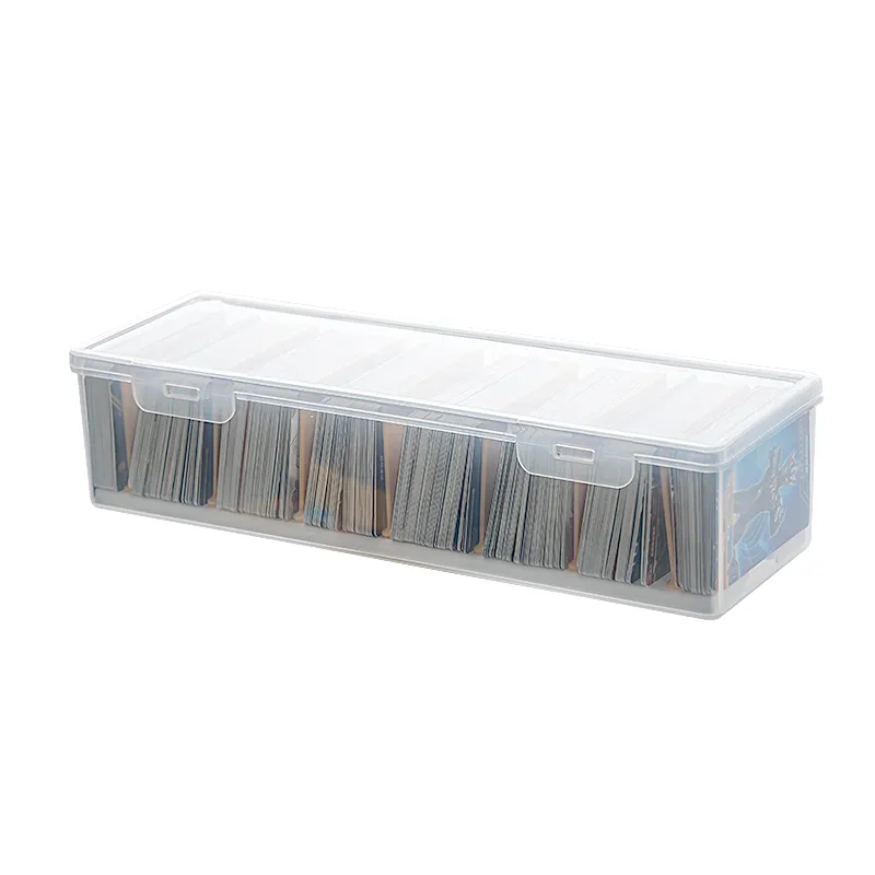 무료 디자인 투명 카드 보관함 커버 가정용 게임 카드 분류 상자 방진 및 방습