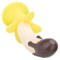 Dildo banane avec ventouse 245 mm en silicone liquide, forme réaliste de fruit, masseur point G pour femmes et couples