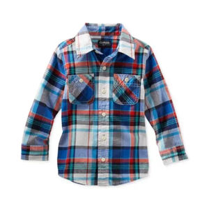Chemise à carreaux à manches longues de style classique pour enfants, automne 2016, boutique en ligne - Product Image 1