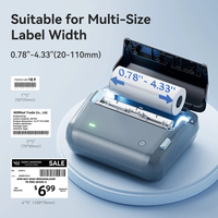 Niimbot B4 Machine à étiquettes multifonctionnelle de 4 pouces, imprimante d'étiquettes thermique portable