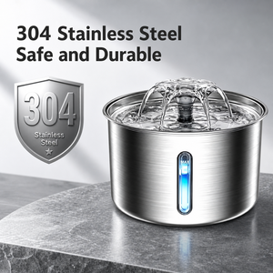 Fontaine à <span class=keywords><strong>eau</strong></span> pour animaux de compagnie en acier inoxydable, circulation automatique, filtration, alimentation USB, silencieuse, amovible, <span class=keywords><strong>distributeur</strong></span> d'<span class=keywords><strong>eau</strong></span> pour <span class=keywords><strong>chat</strong></span> et chien - Product Image 3