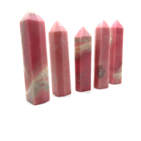 Venta al por mayor a granel Piedra Natural Crystal Rock Tower Pink-Opal Points para regalo Fengshui