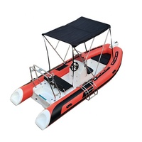 Bateaux de pêche gonflables RIB en PVC/Hypalon/Orca en fibre de verre de 4,8 m (16 pieds) à vendre
